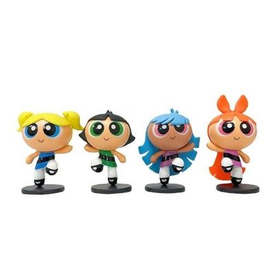 4pcs/set Die Powerpuff Madchen Action Figur Spielzeug Sammlung Modell Geschenk,