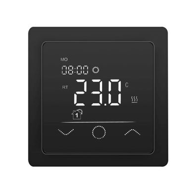 Fußbodenheizung Thermostat Digital Unterputz Temperaturregler Touchscreen schwar