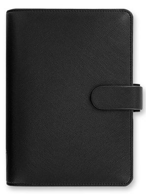 Filofax A6 Personal Saffiano Schwarz Zeitplaner Timer 23 mm Ringung + Kalender 022470