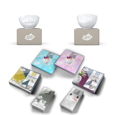 Fiftyeight Bundle Schalen-Set 2-tlg. 500 ml + Servietten Nr 001, Müslischalen weiß