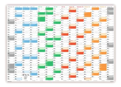 Rainbow Premium Classic2 Wandkalender / Wandplaner DIN A1 2026 (gerollt)