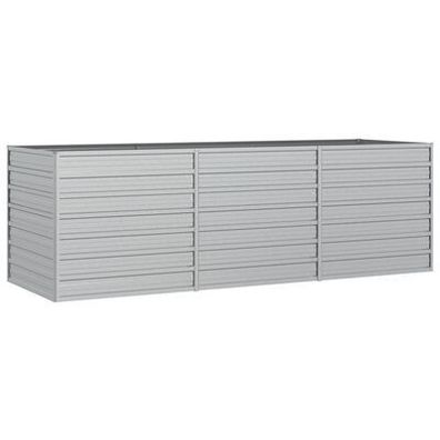 Anthrazit Hochbeet 240x80x77 cm - Stahl verzinkt, geeignet für Garten, Balkon
