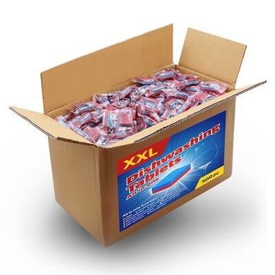 12-in-1 Spülmaschinentabs 500 Stk. für Tafelgeschirr, Spülmaschine, Edelstahl