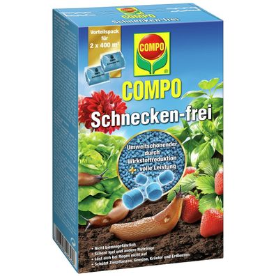 COMPO Schnecken-frei für 800 m² - 2 x 200 g
