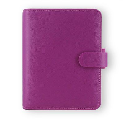 Filofax Pocket Organizer Saffiano Raspberry A7 Agenda 15mm Ringung + Kalender 022452