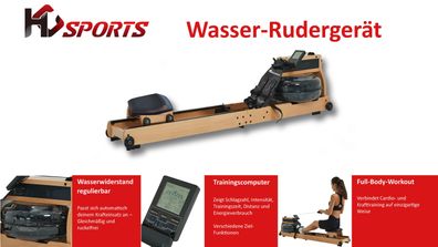 HC Sports Wasser-Rudergerät Buche klappbar