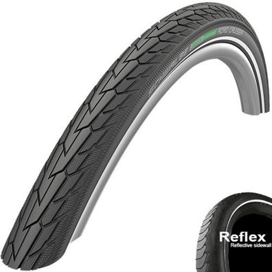 Reifen Schwalbe Road Cruiser HS484 Green 28x1 3/8" 37-622 sw-TwinSkin Refl. KG SBC