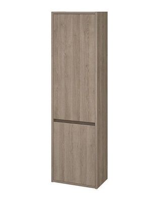 Badezimmer Hochhängeschrank Hochschrank mit 2-Türen CREA 140x40x25 Eiche