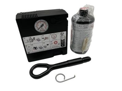 TMS Reifen Pannenset Kompressor Dichtmilch Tyre Fit Werkzeug VW Audi Seat Skoda
