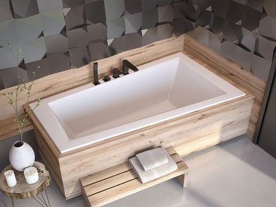 Badewanne Eckwanne Acryl INTIMA SLIM 150x85 Rechts Weiß | Ablauf & Füße GRATIS !