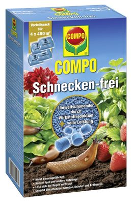 COMPO Schnecken-frei für 1.800 m² - 4 x 225 g