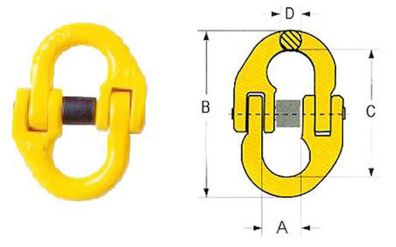 Kettenverbinder Verbindungsglied für Kettengehänge 13 mm, 5,3t Anschlagkette