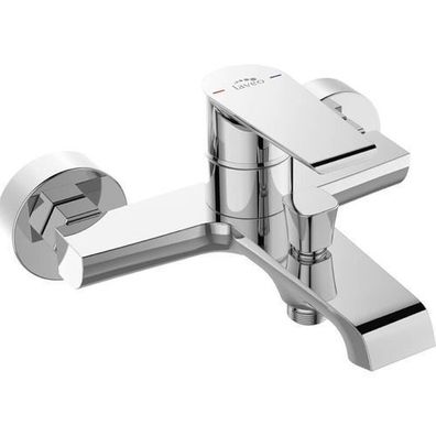 Badewannenarmatur Wasserhahn LARGO Wannenarmatur für Badezimmer in Silber