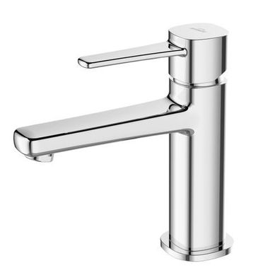 Waschtischarmatur Wasserhahn Kleine Glamour Mischbatterie für Badezimmer in Silber