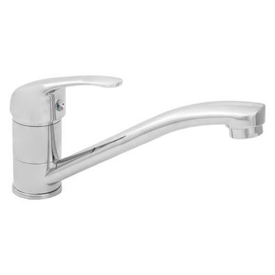 Waschtischarmatur Wasserhahn Kleine MITRIS Mischbatterie für Küche in Silber