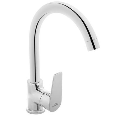 Küchenarmatur Wasserhahn DOKOS Küchenmischer für Küche in Silber