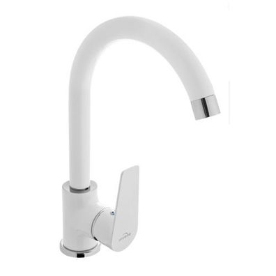 Küchenarmatur Wasserhahn DOKOS Küchenmischer für Küche in Weiß