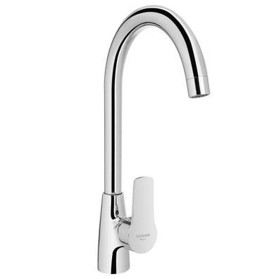 Küchenarmatur Wasserhahn VERSO Küchenmischer für Küche in Silber