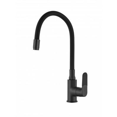 Küchenarmatur Wasserhahn JOGA PLUS Küchenmischer mit flexiblen Auslauf Küche Schwarz