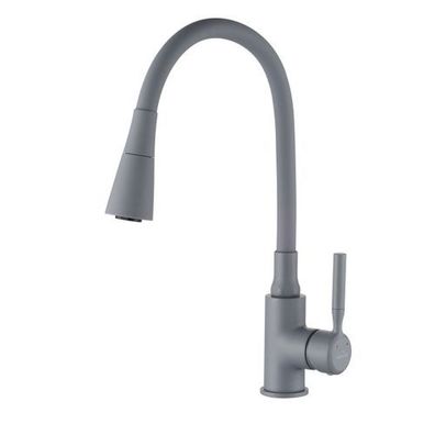 Küchenarmatur Wasserhahn POGO PLUS Küchenmischer mit flexiblen Auslauf Küche Grau