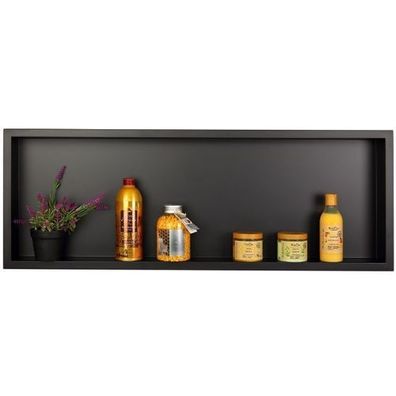 Duschnische Wandnische WALL BOX ONE 30x90x10 Schwarz | Duschablage Unterputz