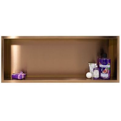 Duschnische Wandnische WALL BOX ONE 30x90x7 Kupfer | Duschablage Unterputz
