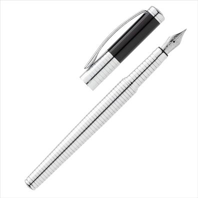 Cerruti 1881 Füllfederhalter Crosswall Chrome Füller NSH0632B