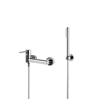Komplette Set Brausearmatur Wasserhahn LUGO Brausebatterie für Badezimmer in Chrom