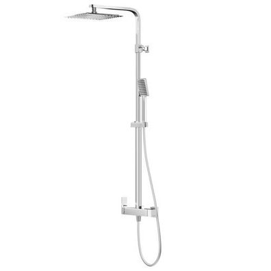 Duschsäule ANGO Duschsystem, Brausegarnitur in Chrom, Duschgarnitur, Regendusche