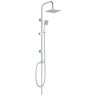 Regendusche set Handbrause HIROS Duschsystem in Chrom Brausegarnitur Duschgarnitur
