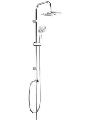 Regendusche set Handbrause ONDO Duschsystem in Chrom Brausegarnitur Duschgarnitur