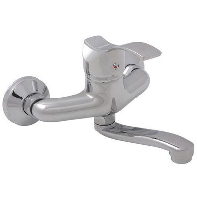 Waschtischarmatur Wasserhahn Wand ARGOXX Mischbatterie für Badezimmer in Chrom