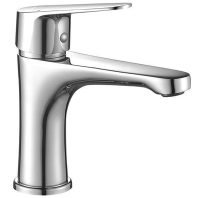 Waschtischarmatur Wasserhahn Kleine SAGRA Mischbatterie in Chrom + Click-Clack