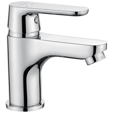 Waschtischarmatur Wasserhahn Kleine DIMA Mischbatterie in Chrom + Click-Clack
