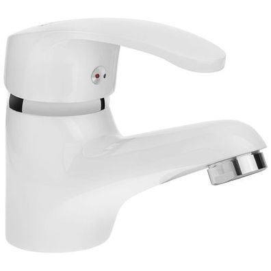 Waschtischarmatur Wasserhahn Kleine KAKADU Mischbatterie Waschtischmischer in Weiß