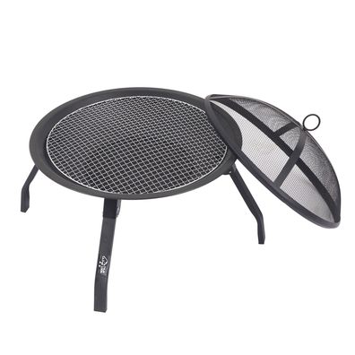 Holzkohle Grillofen mit Deckel - Feuerstelle BBQ Heizung Outdoor Camping