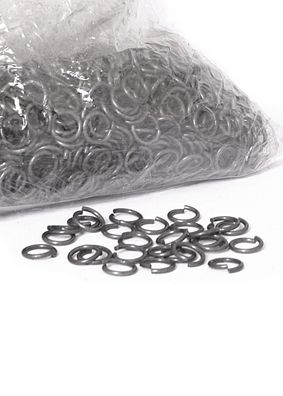 1kg Paket lose Kettenringe, unvernietet, ID8mm, Federstahl