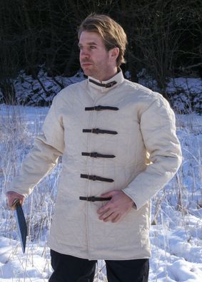 Gambeson mit Schnallen, natur