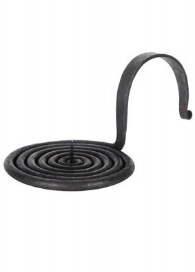 Kerzenleuchter, eingerollt, handgeschmiedet