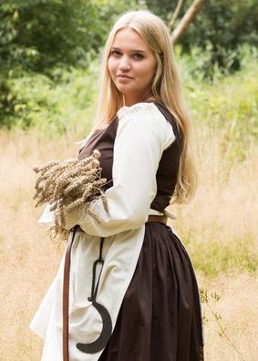 Handgeschmiedete mittelalterliche Sichel aus Stahl