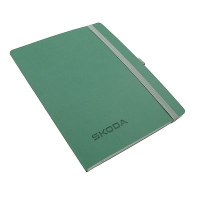 Original Skoda Notizbuch B5 Format Notizblock Softcover grün HVF02-200