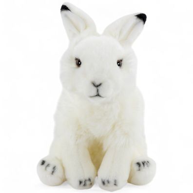 Carl Dick Hase sitzend weiß, Schneehase, ca. 30cm 3556 Kuscheltier, Plüschtier, Stoff