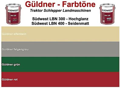 Südwest LBN Güldner - Premium-Lack für Traktor Schlepper Landmaschinen Fahrzeuge