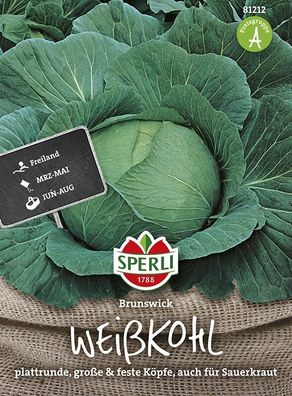 Sperli Weißkohl Brunswick, kräftiger, typischer Kohlgeschmack