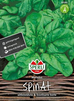 Sperli Spinat Matador, milder, aromatischer Geschmack