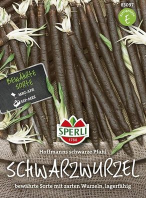 Sperli Schwarzwurzel Hoffmanns Schwarze Pfahl, lange, glatte Wurzeln