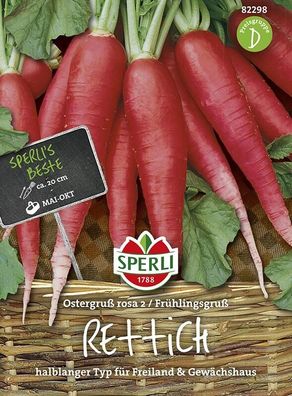 Sperli Rettich Ostergruß rosa 2 / Frühlingsgruß