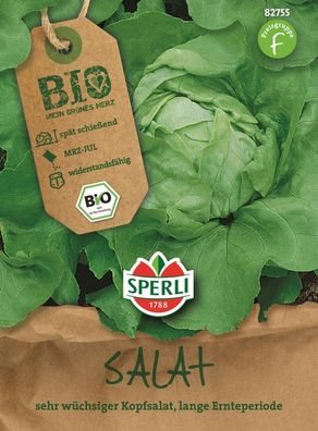 Sperli Kopfsalat BIO, zartes Blatt mit mildem Aroma
