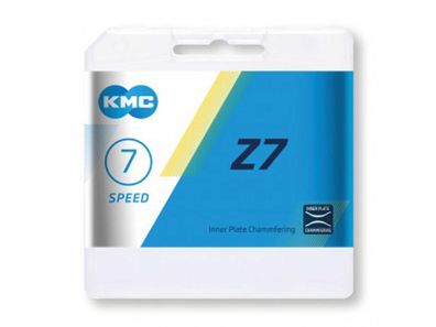 Schaltungskette KMC Z7 grau/braun 1/2" x 3/32", 114 Glieder,7,3mm,6/7-fach