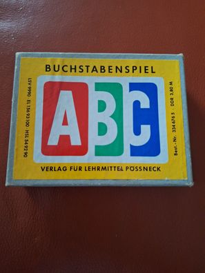 Buchstabenspiel ABC----Unterhaltungs-und Lehrspiel - Verl. für Lehrmittel Pössneck